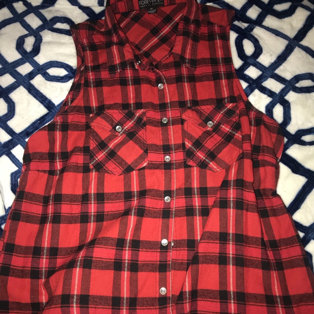 Sleeveless Flannel